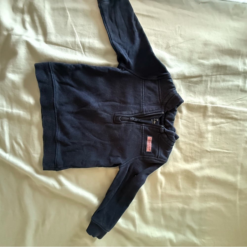 Vineyard vines Navy Blue Quarter-Zip Pullover